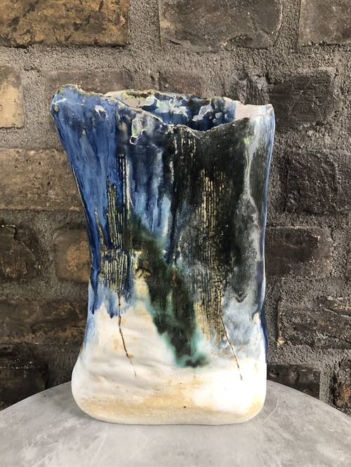 Skulpturel keramik vase af Thim Rohde
